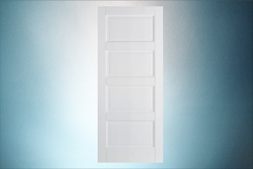White Primed Contemporary 4P Internal Door